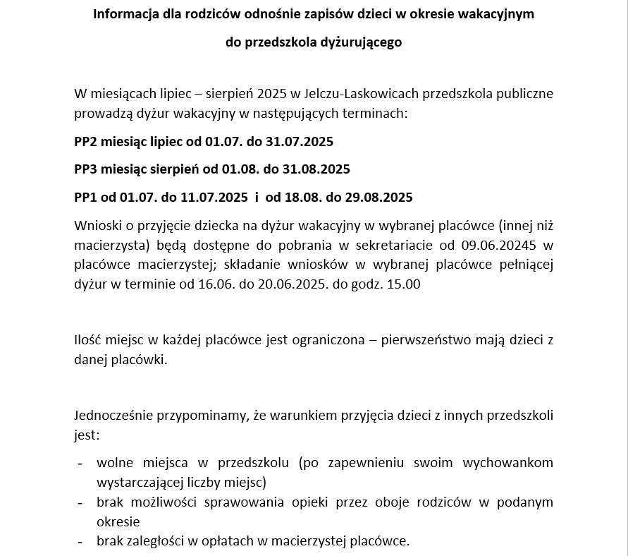informacja na fb